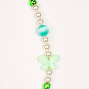 Butterfly Green Necklace | Akoyama